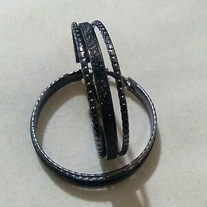 Chrome hoop earrings